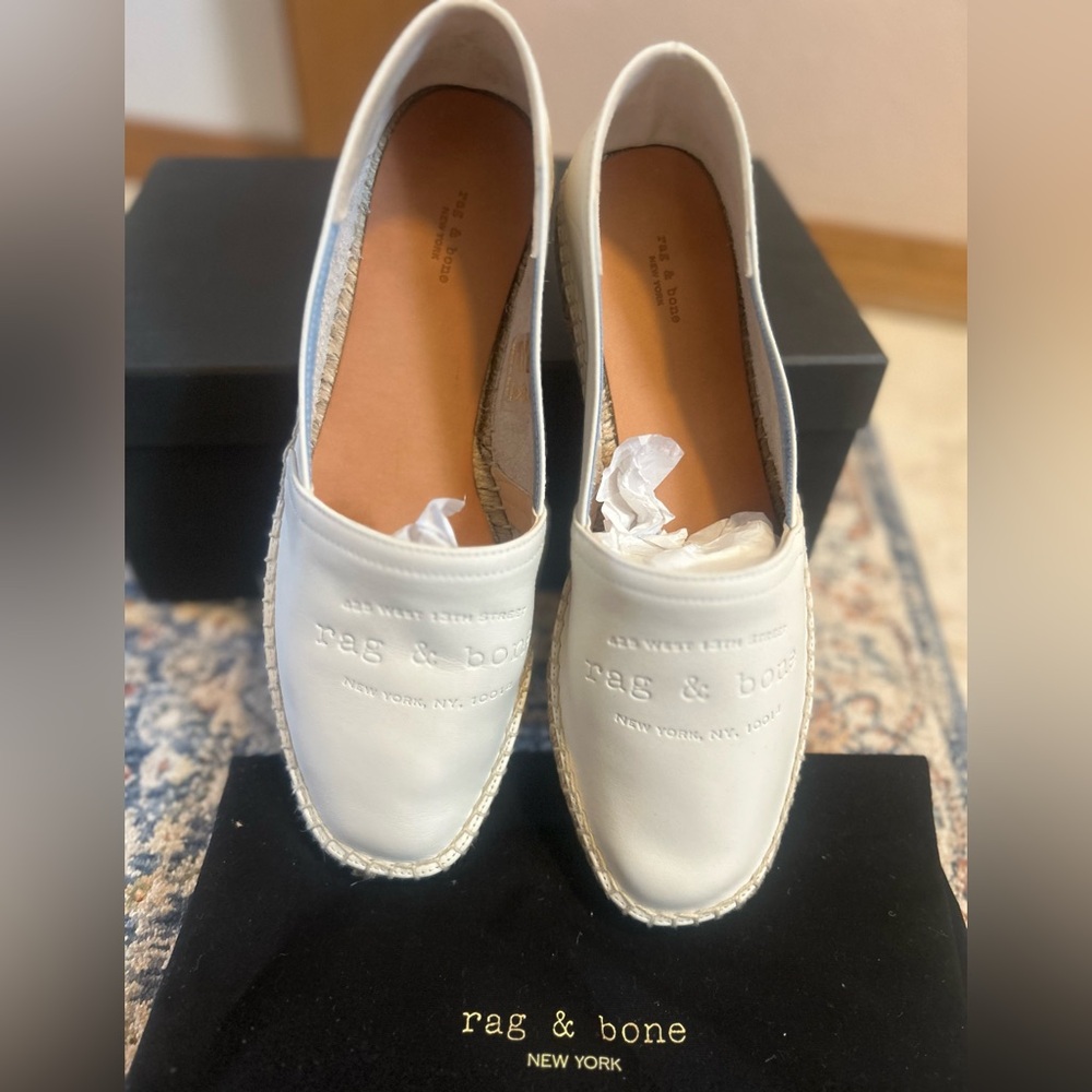 Rag & Bone Espadrille Loafer size 39.5 new with box and dustbag